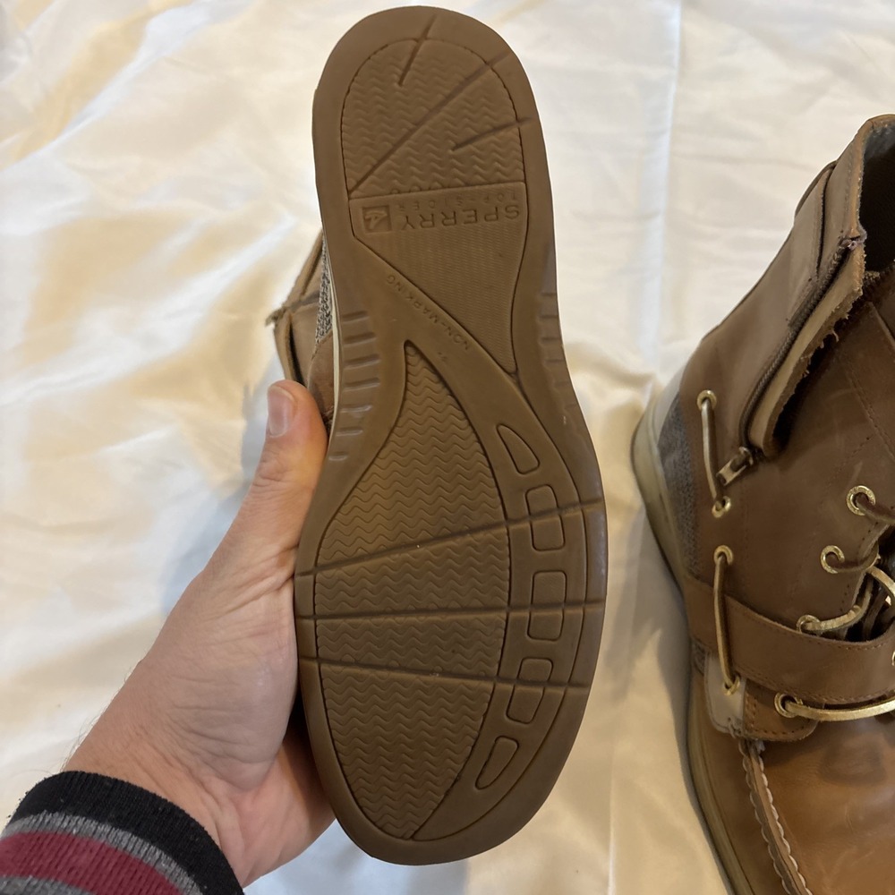 Sperry Top Sider Womens Huntley Sahara Boots Booties Sz 8 M Brown Leather - Picture 7 of 13